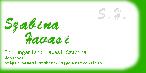 szabina havasi business card